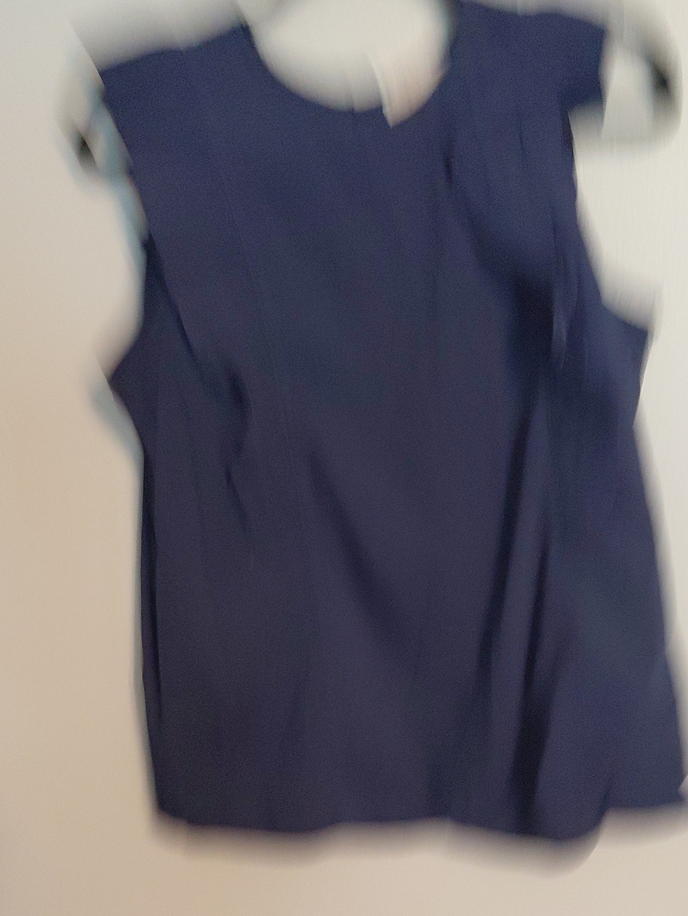 Michael Kors Navy Sleeveless Tunic Top